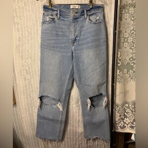 Abercrombie & Fitch 90’s Straight Cut ultra high rise